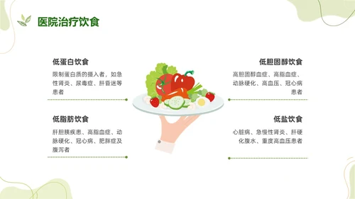 绿色水彩简约饮食护理培训PPT课件健康饮食