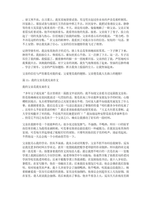 父亲是我人生中的一盏灯作文