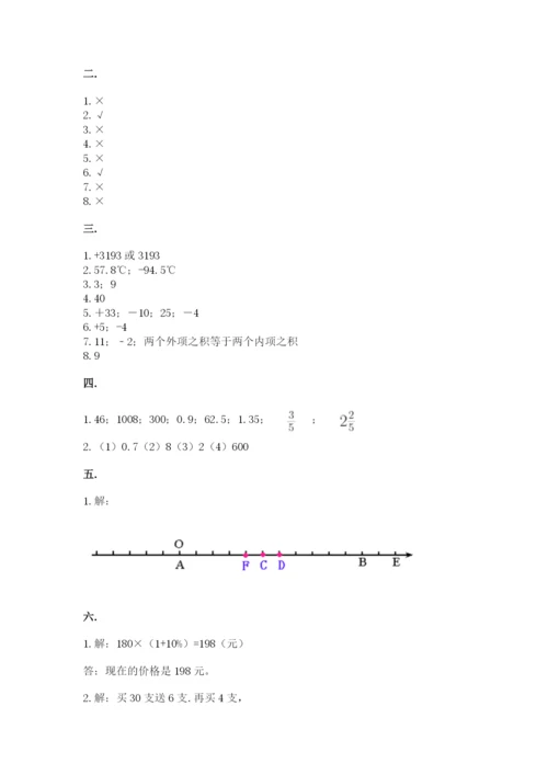 北师大版数学小升初模拟试卷附完整答案（全国通用）.docx