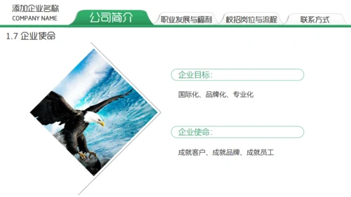 绿色校园招聘通用PPT模板