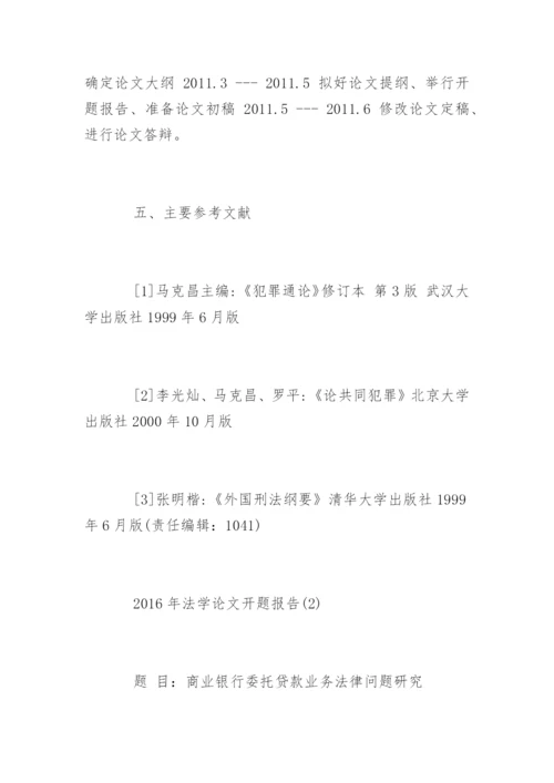 法学论文开题报告编辑精选.docx