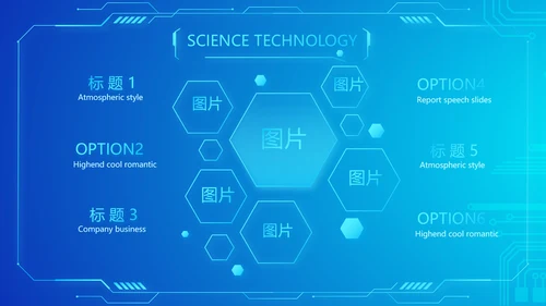 蓝色大气公安信息化建设规划动态PPT