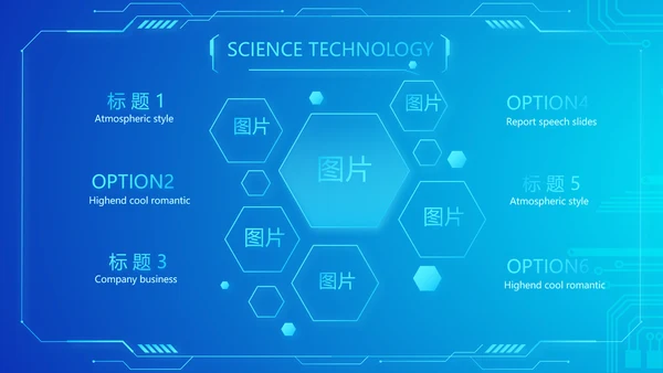 蓝色大气公安信息化建设规划动态PPT