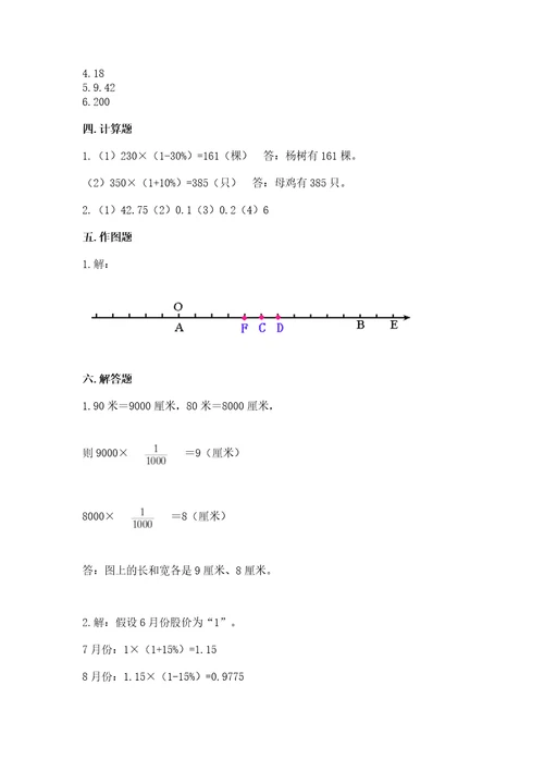 小升初六年级下册数学期末测试卷附完整答案典优