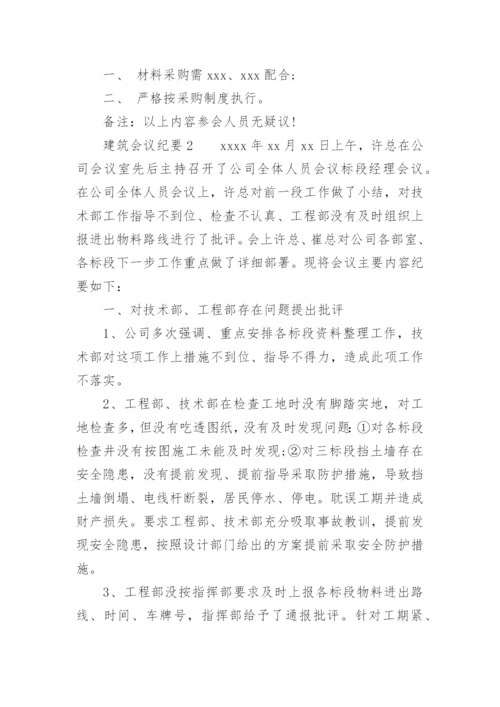 建筑会议纪要.docx