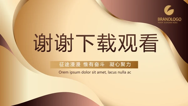 大气商业计划书PPT动态模板