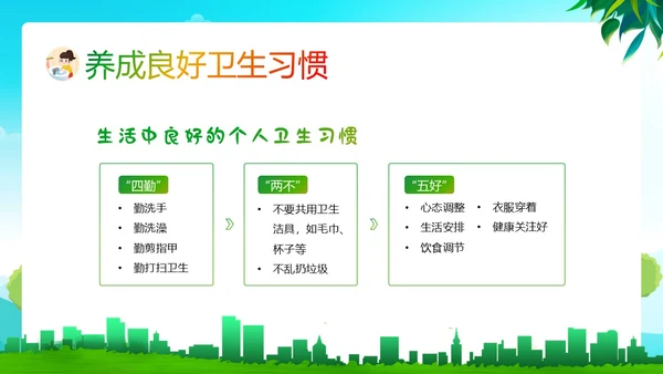 全国爱国卫生月主题班会PPT课件