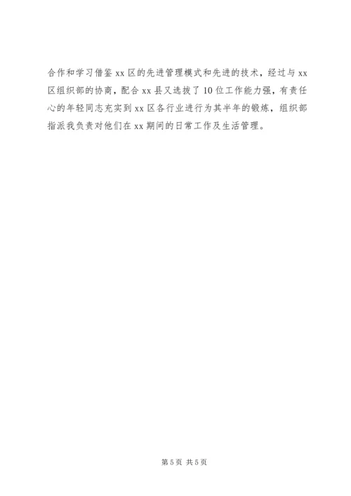 任发改委副主任挂职锻炼工作总结.docx