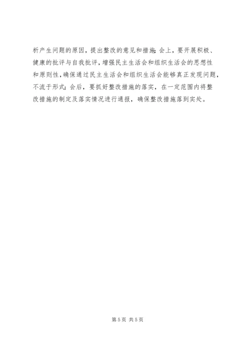 高校XX年度民主生活会和党员专题组织生活会工作方案 (2).docx