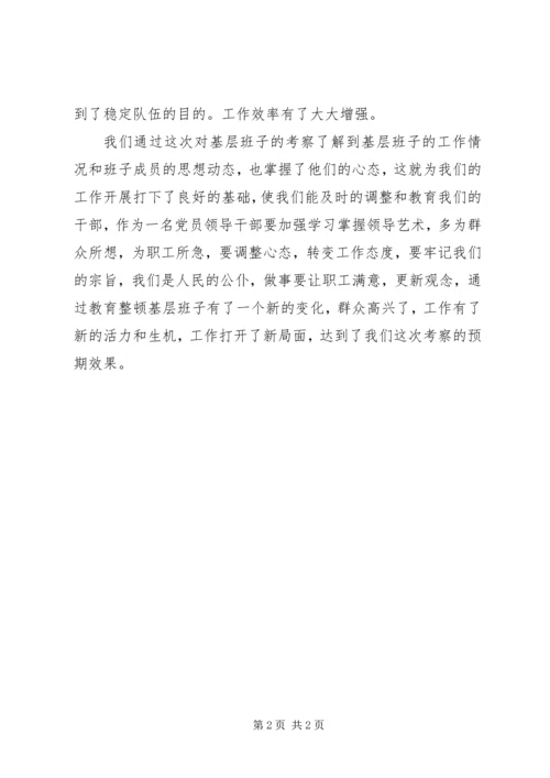 基层班子考察情况的汇报.docx