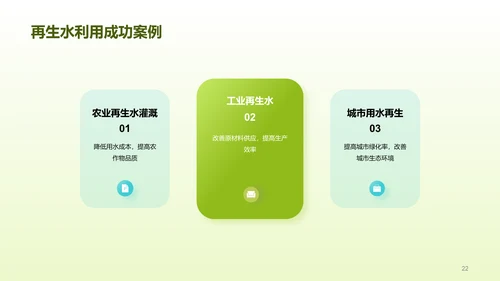 绿色创意酷炫水与未来研究报告PPT模板