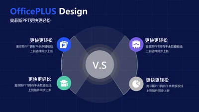 简约风对比关系4项PPT