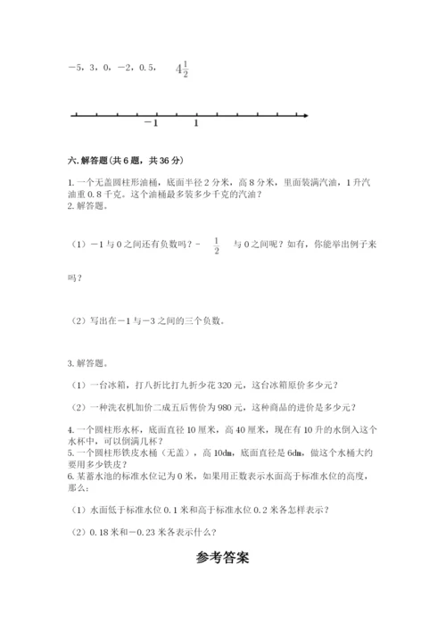 小升初数学期末测试卷精品（全优）.docx