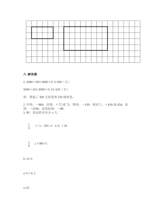 小学六年级下册数学期末卷含完整答案（名师系列）.docx