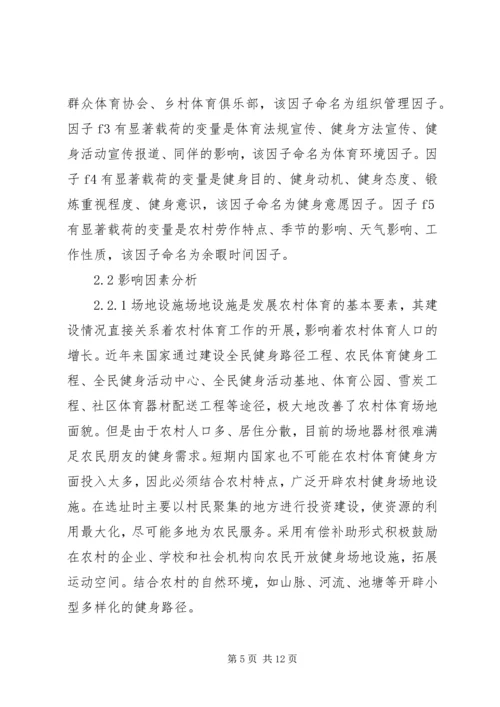农村体育发展思索.docx