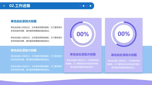 蓝色简约通用工作汇报PPT模板