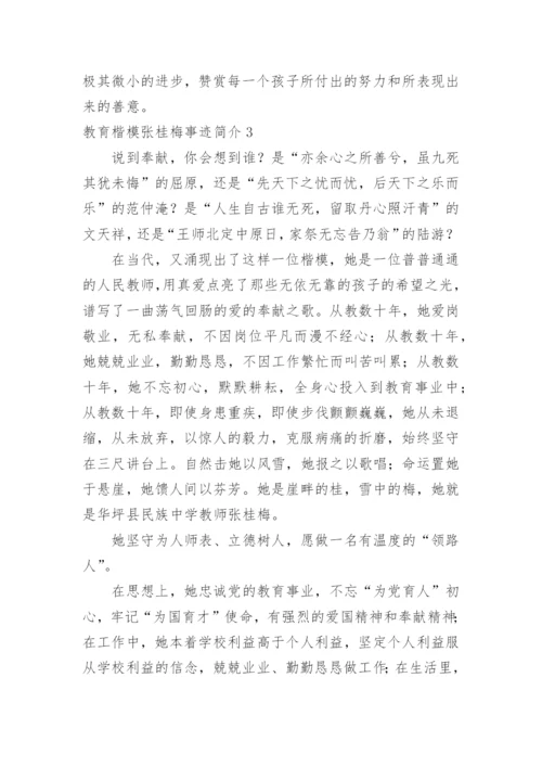 教育楷模张桂梅事迹简介.docx