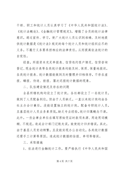 最新统计自查报告范文.docx