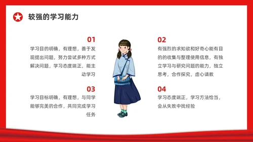 红色简约大学团支书竞选PPT课件