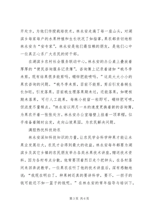 事迹：用科技领跑农村经济.docx