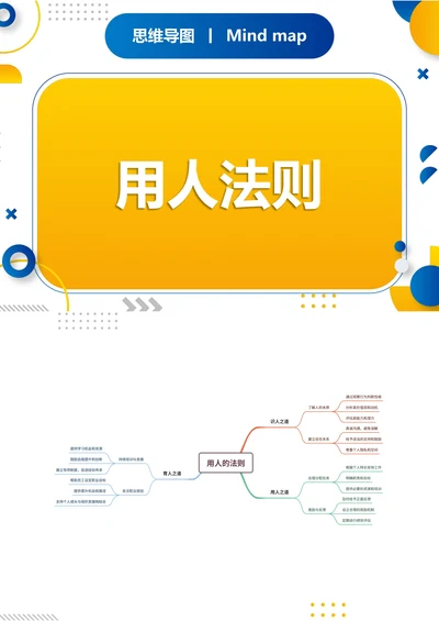 用人的法则职场思维导图