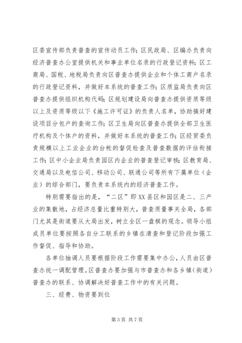 区长在经济普查既单位清查讲话.docx