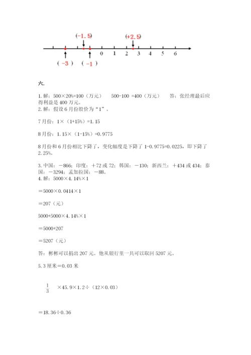 最新苏教版小升初数学模拟试卷附答案（培优）.docx