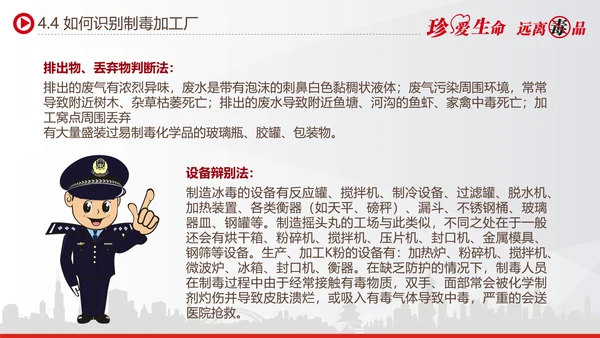 世界禁毒日宣传禁毒知识教学PPT模板