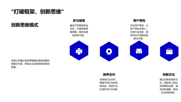 咨询业创新述职报告PPT模板