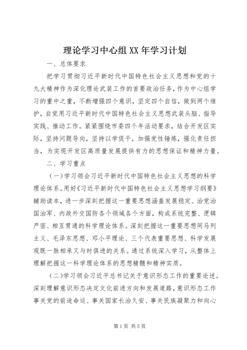 理论学习中心组XX年学习计划 (2).docx