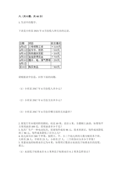 河南省【小升初】2023年小升初数学试卷【研优卷】.docx