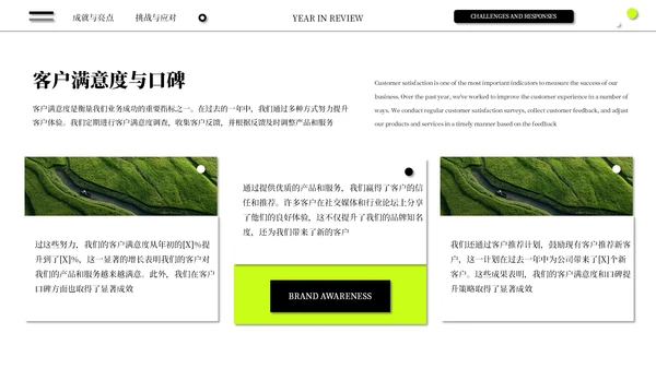 黑绿简约高级感年中总结通用PPT模板
