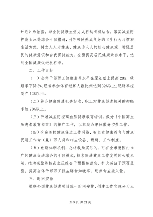 健康促进县工作实施计划-健康促进企业工作计划.docx