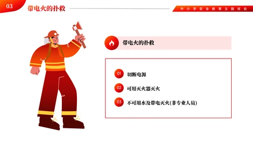 中小学消防火灾安全主题教育ppt模板