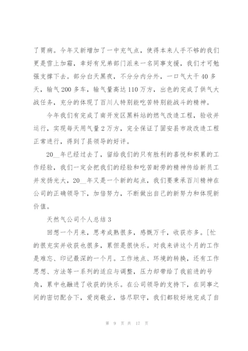 天然气公司个人总结5篇.docx