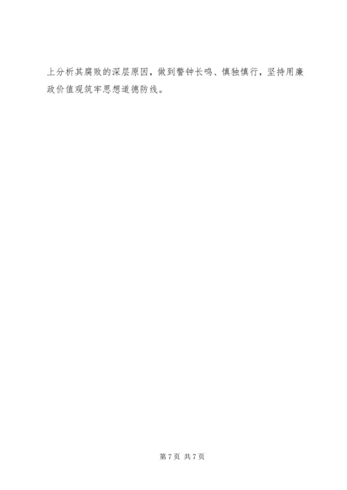 培育廉政价值观体会感想.docx