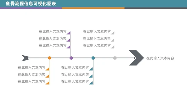 商务通用鱼骨图信息可视化PPT图表