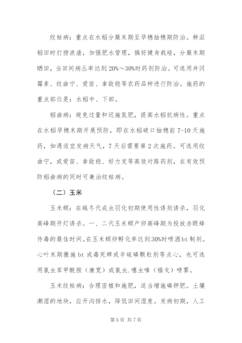 某年大春病虫害防治工作方案.docx