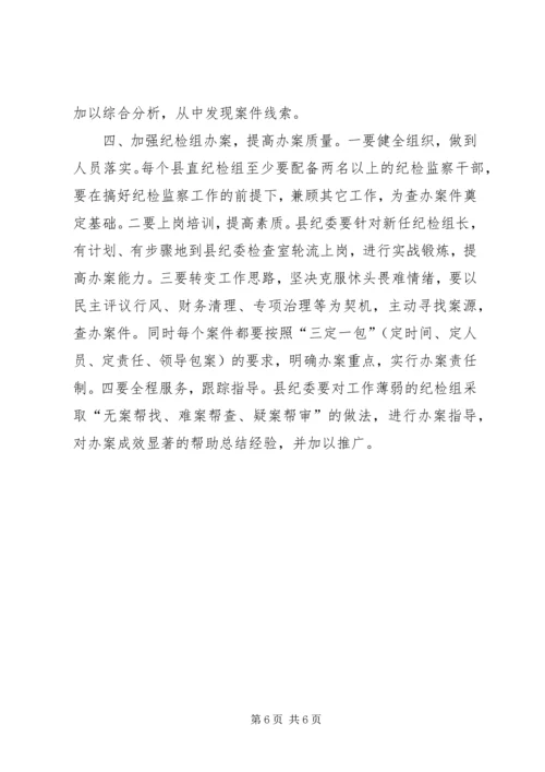 县纪委监察局查办案件工作汇报 (5).docx