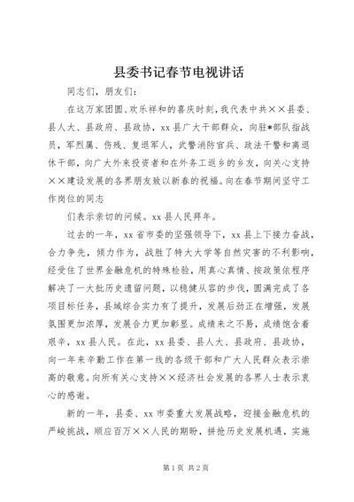 县委书记春节电视讲话 (6).docx