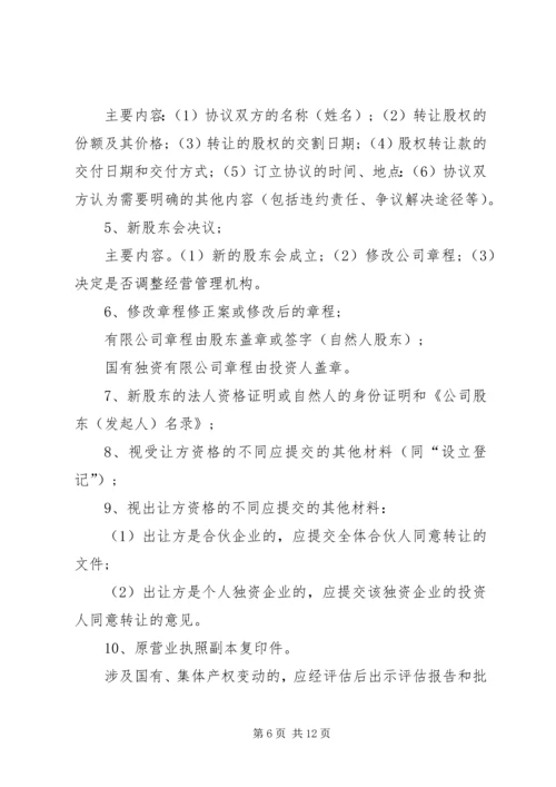 公司变更登记申请书 (4).docx