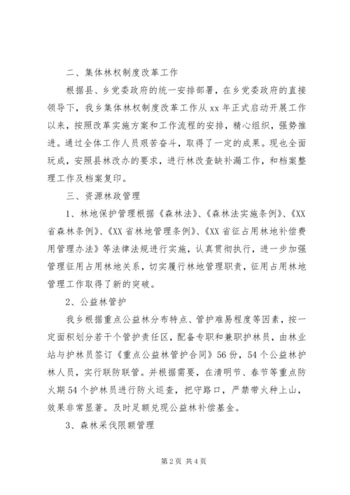 林业站年终总结及XX年工作计划 (2).docx