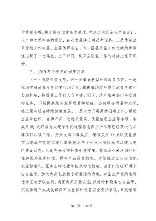 市质监局XX年上半年工作总结和下半年工作计划 (2).docx