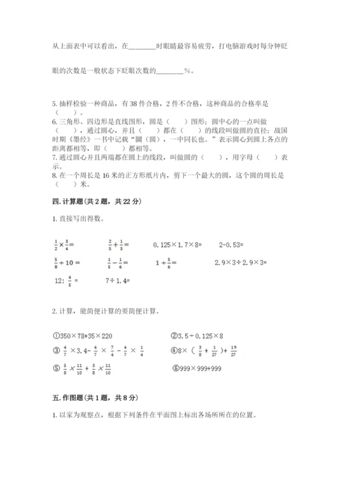 人教版六年级上册数学期末测试卷（典型题）word版.docx