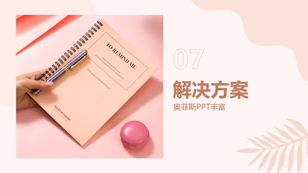 简约欧美风粉色工作汇报计划书PPT