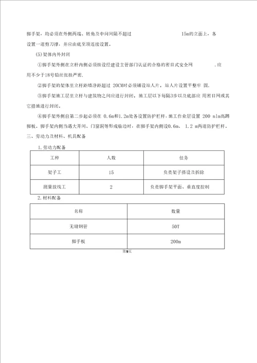 斜拉式悬挂式型钢悬挑脚手架施工方案