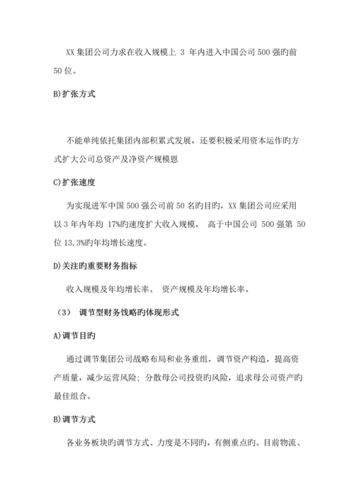 集团公司财务规划与资本运作方案.docx