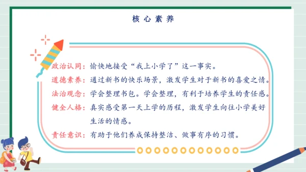 【核心素养】部编版小学道德与法治一年级上册 第一课时 开开心心上学去 课件+教案（含教学反思）