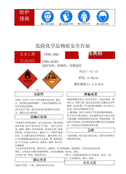 危险化学品安全告知牌15种种