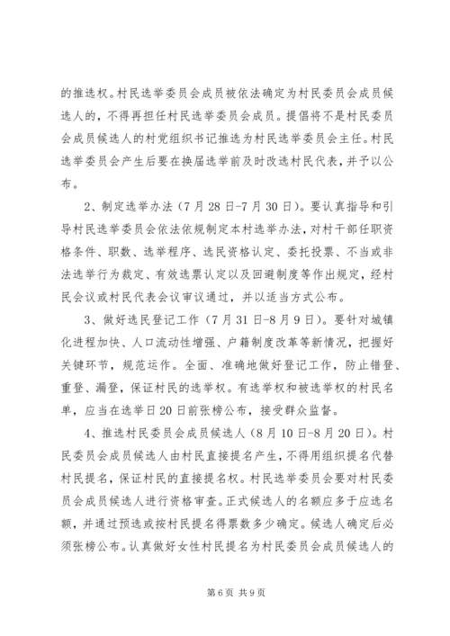 全镇换届选举指导工作意见.docx